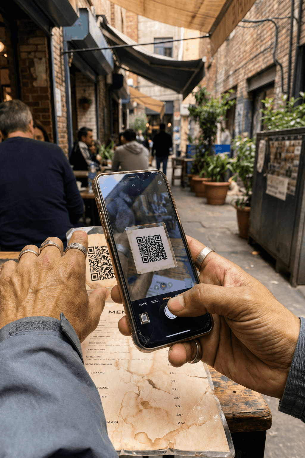 Сканиране на QR код с телефон